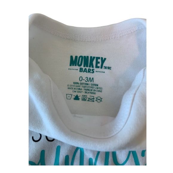 Unisex Baby Blue & Pink Easter Bodysuit - Picture 2 of 3